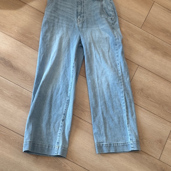 Juicy Couture Denim wide leg jumpsuit. NWT SZ XS - Picture 6 of 9